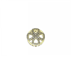 14K ZAWIESZKA POZŁACANA 12 MM CZTEROLISTNA KONICZYNKA XUPING 91118
