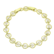 14K BRANSOLETKA POZŁACANA 19-17 CM 8 MM RZĄD SERC XUPING 91128