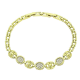 14K BRANSOLETKA POZŁACANA 19-17 CM 7 MM ELEGANCE XUPING 91130