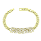 14K BRANSOLETKA POZŁACANA 19,5-17,5 CM 13 MM ELEGANCE XUPING 91136