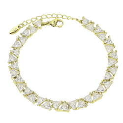 14K BRANSOLETKA POZŁACANA 17+4 CM 6 MM LUXURY XUPING 91139