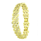 14K BRANSOLETKA POZŁACANA 19-17,5 CM 14 MM SAMO ZŁOTO XUPING 91157