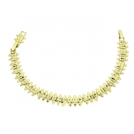 14K BRANSOLETKA POZŁACANA 19-17 CM 10 MM SAMO ZŁOTO XUPING 91159
