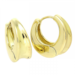14K KOLCZYKI POZŁACANE 17/8 MM ZŁOTE TRADYCYJNE XUPING 91187