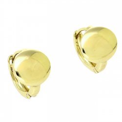 14K KOLCZYKI POZŁACANE 12/10 MM ZŁOTE MONETKI XUPING 91191