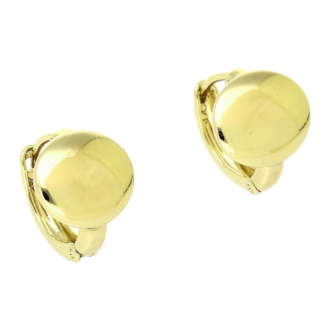 14K KOLCZYKI POZŁACANE 12/10 MM ZŁOTE MONETKI XUPING 91191
