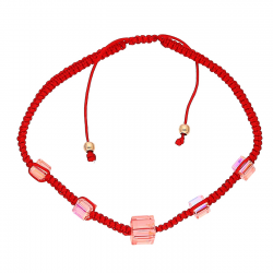 BRANSOLETKA RED STRING AB CRYSTAL XUPING 91227