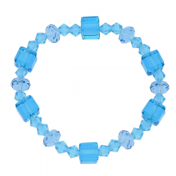 BRANSOLETKA ELASTIC SAPPHIRE LIGHT CRYSTAL XUPING 91228