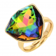 PIERŚCIONEK POZŁACANY 19 MM VITRAIL CRYSTAL XUPING 91256