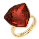 PIERŚCIONEK POZŁACANY 19 MM SIAM CRYSTAL XUPING 91259