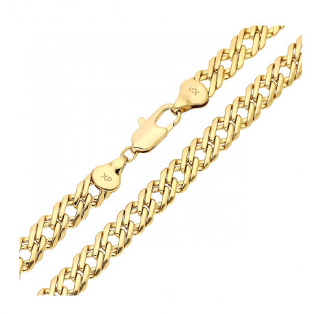 ŁAŃCUSZEK POZŁACANY 60 CM 6,5 MM ROMBO XUPING 91274