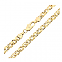 ŁAŃCUSZEK POZŁACANY 50 CM 5,5 MM ROMBO DIAMENTOWANE XUPING 91275