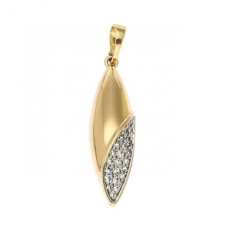 ZAWIESZKA ZŁOCONA 36/8,5 MM BRYLANTOWA ELEGANCJA XUPING 91303