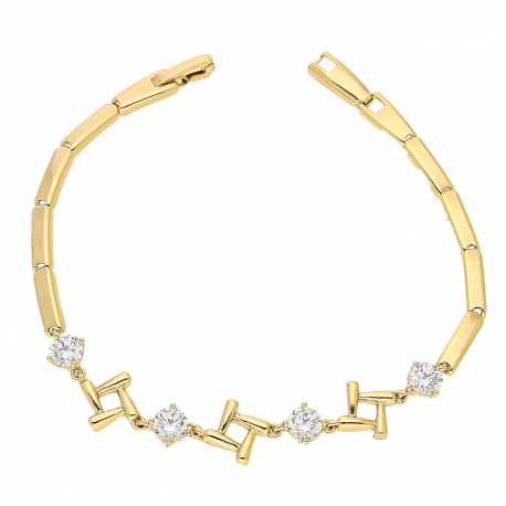 BRANSOLETKA POZŁACANA 19-18 CM 10 MM DELIKATNA XUPING 91332
