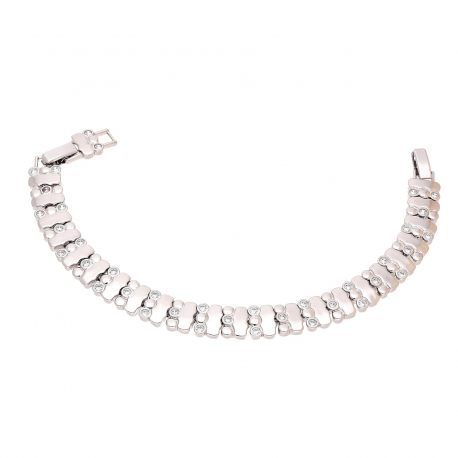 BRANSOLETKA PLATYNOWANA 19-17 CM 9 MM ELEGANCE XUPING 91336