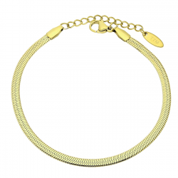 BRANSOLETKA POZŁACANA 17+3 CM 3 MM S. STEEL TTM XUPING 91451