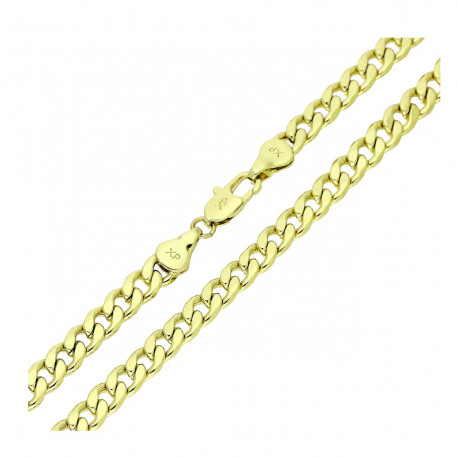 14K ŁAŃCUSZEK POZŁACANY 50 CM 5,3 MM PANCERKA XUPING 91472