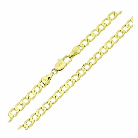 14K ŁAŃCUSZEK POZŁACANY 55 CM 4,4 MM PANCERKA XUPING 91473