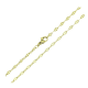 14K ŁAŃCUSZEK POZŁACANY 50 CM 2,5 MM ANKIER DIAMENTOWANY XUPING 91476