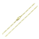 14K ŁAŃCUSZEK POZŁACANY 45 CM 2 MM FIGARO XUPING 91481