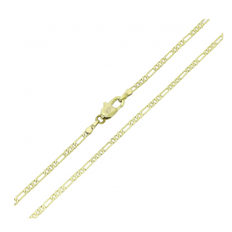 14K ŁAŃCUSZEK POZŁACANY 45 CM 2 MM FIGARO XUPING 91481