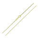 14K ŁAŃCUSZEK POZŁACANY 50 CM 0,9 MM WENECJANA XUPING 91483