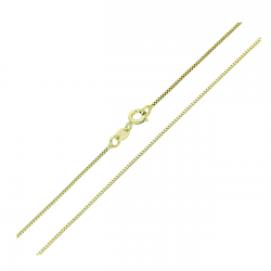 14K ŁAŃCUSZEK POZŁACANY 50 CM 0,9 MM WENECJANA XUPING 91483