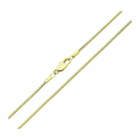 14K ŁAŃCUSZEK POZŁACANY 50 CM 1,5 MM OGON WĘŻA XUPING 91486