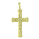 14K ZAWIESZKA POZŁACANA 80/40 MM KRZYŻ XUPING 91491