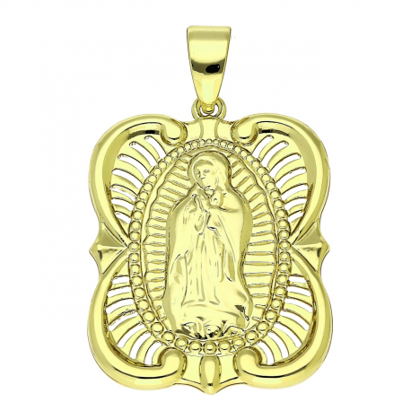 14K ZAWIESZKA POZŁACANA 41/26 MM MEDALIK XUPING 91495