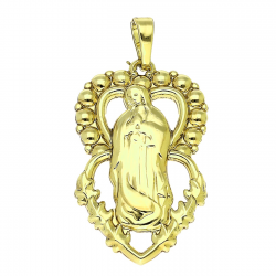 14K ZAWIESZKA POZŁACANA 35/18 MM MEDALIK XUPING 91498