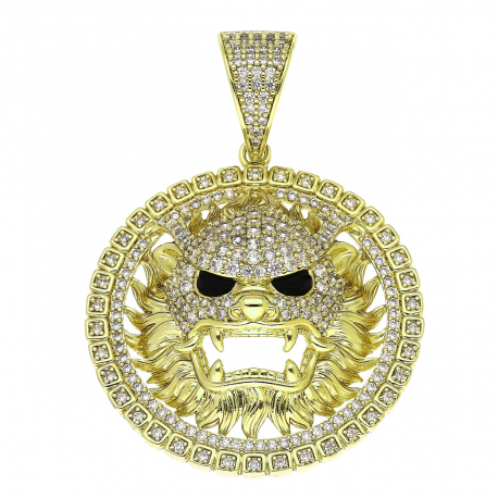 14K ZAWIESZKA POZŁACANA 56/40 MM LUXURY XUPING 91511