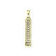 14K ZAWIESZKA POZŁACANA 31/5 MM BRYLANTOWA ELEGANCJA XUPING 91536
