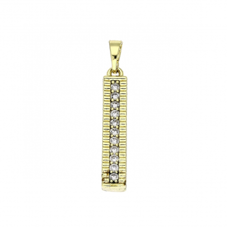 14K ZAWIESZKA POZŁACANA 31/5 MM BRYLANTOWA ELEGANCJA XUPING 91536