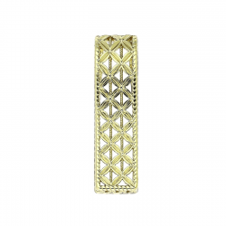 14K ZAWIESZKA POZŁACANA 32/8 MM LILIOWY AŻUR XUPING 91538