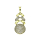 14K ZAWIESZKA POZŁACANA 33/12 MM BRYLANTOWA ELEGANCJA XUPING 91539