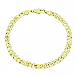 14K BRANSOLETKA POZŁACANA 21 CM 5,7 MM PANCERKA XUPING 91575