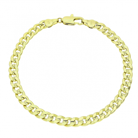 14K BRANSOLETKA POZŁACANA 21 CM 5,7 MM PANCERKA XUPING 91575