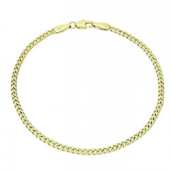 14K BRANSOLETKA POZŁACANA 21 CM 3 MM PANCERKA XUPING 91576