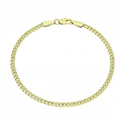 14K BRANSOLETKA POZŁACANA 19 CM 3 MM PANCERKA XUPING 91577