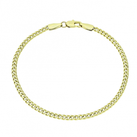 14K BRANSOLETKA POZŁACANA 19 CM 3 MM PANCERKA XUPING 91577