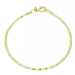 14K BRANSOLETKA POZŁACANA 17 CM 2 MM BAZA CHARMS SZTYWNA XUPING 91578