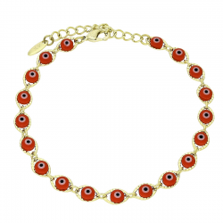 14K BRANSOLETKA POZŁACANA 17+3 CM 5 MM EYE XUPING 91586