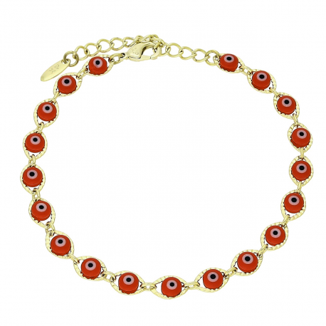 14K BRANSOLETKA POZŁACANA 17+3 CM 5 MM EYE XUPING 91586