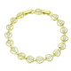 14K BRANSOLETKA POZŁACANA 19-17 CM 8 MM SERDUSZKOWA XUPING 91590