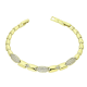 14K BRANSOLETKA POZŁACANA 19-17 CM 7 MM ELEGANCE XUPING 91599