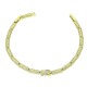 14K BRANSOLETKA POZŁACANA 19-17 CM 6,5 MM AŻUROWA ELEGANCJA XUPING 91602