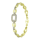 14K BRANSOLETKA POZŁACANA 19-17 CM 10 MM ELEGANCE XUPING 91618