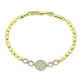 14K BRANSOLETKA POZŁACANA 19,5-17,5-16 CM 10 MM INFINITI XUPING 91622