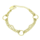14K BRANSOLETKA POZŁACANA 16,5 CM 6 MM ŁAŃCUSZKOWA ELEGANCJA XUPING 91629
